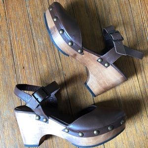 Cordani Clog Sandals size 8. Eu 38), brown